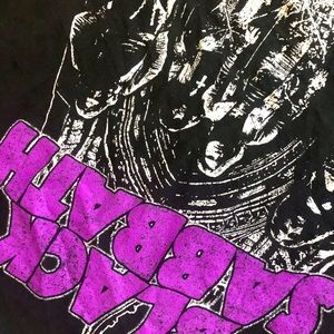 Black Sabbath band t shirt black / purple large